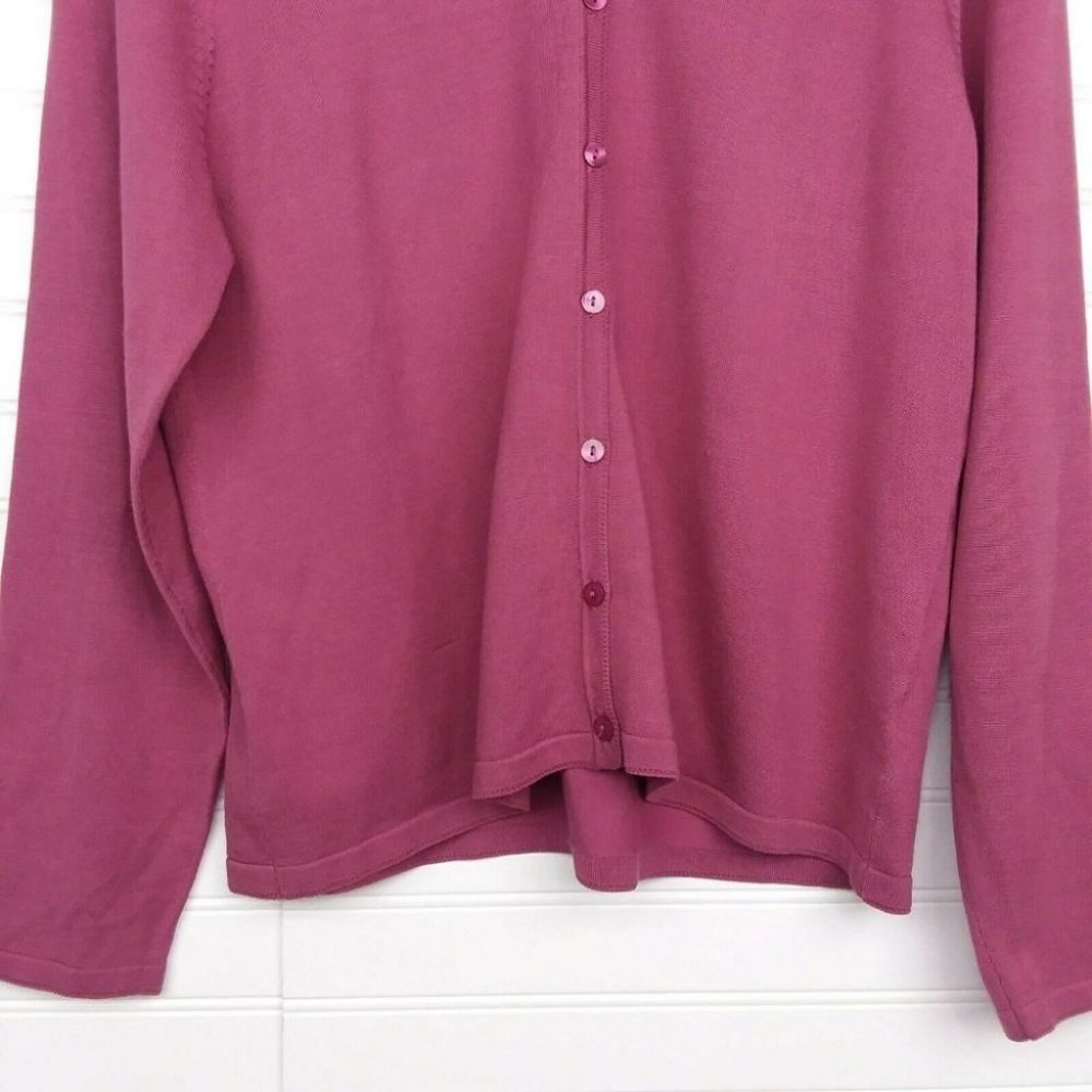 Pendleton Silk Nylon V-Neck Button Up Cardigan Lo… - image 5